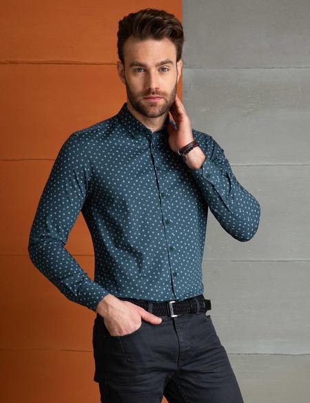 Yeşil Slim Fit Gömlek - 50201498010