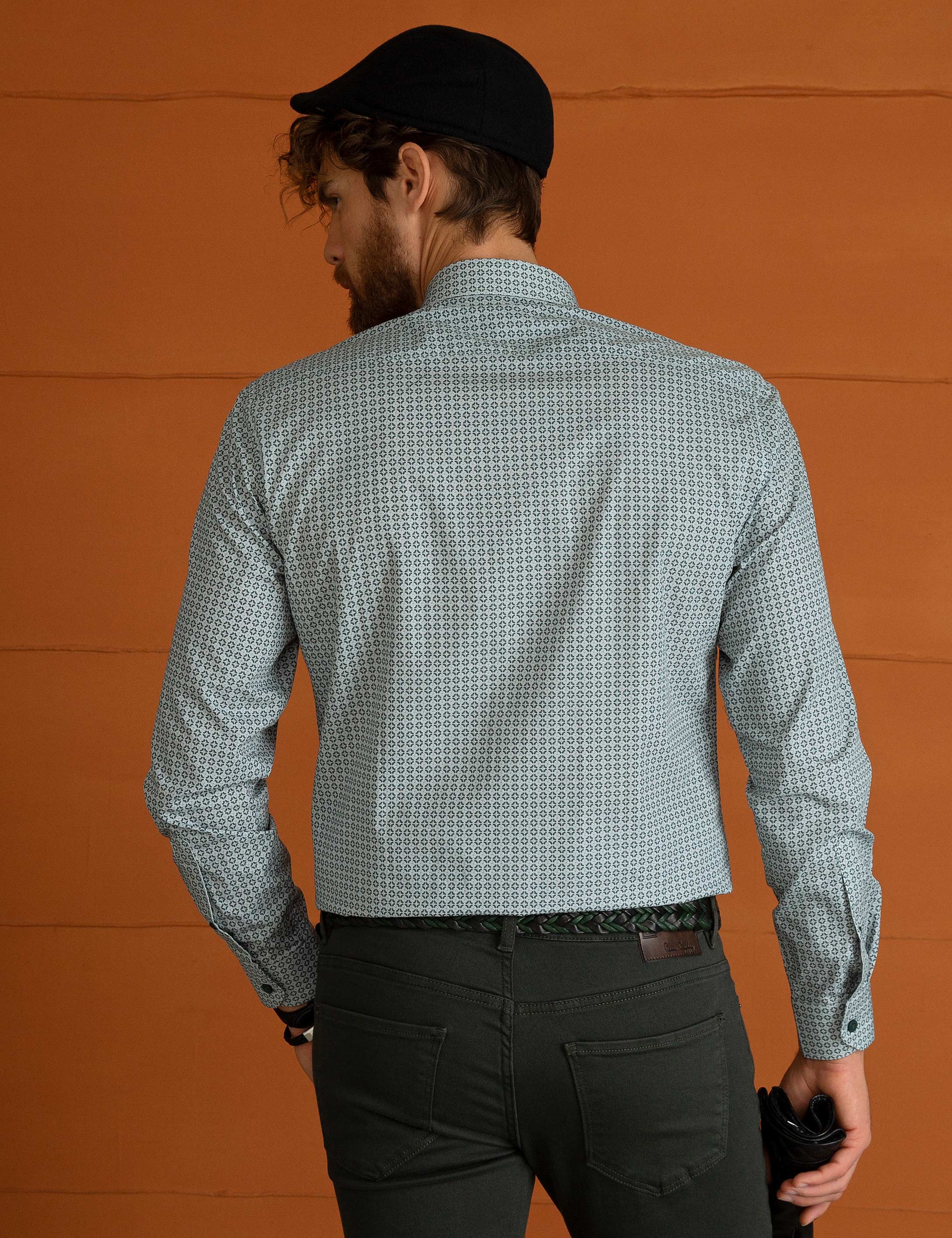 Mavi Slim Fit Gömlek - Image 3