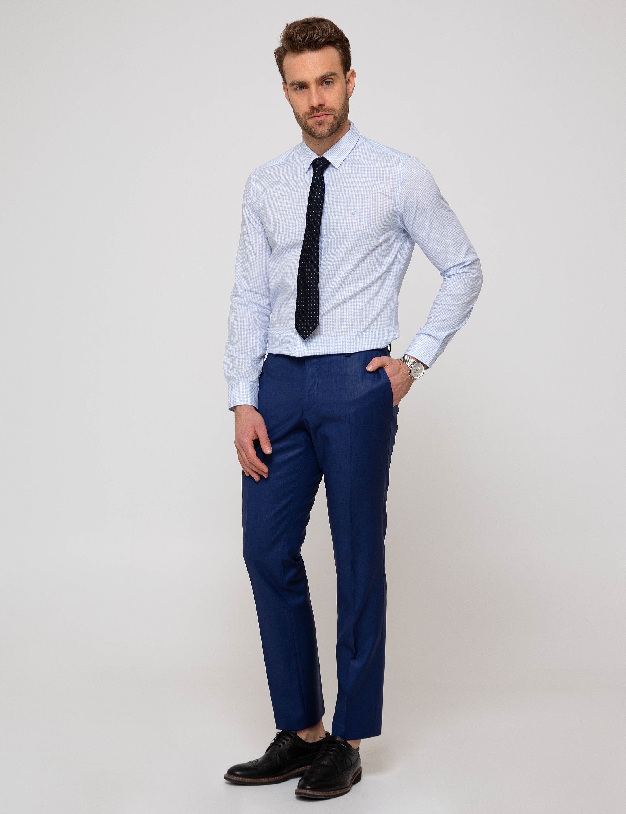 Açık Mavi Slim Fit Gömlek