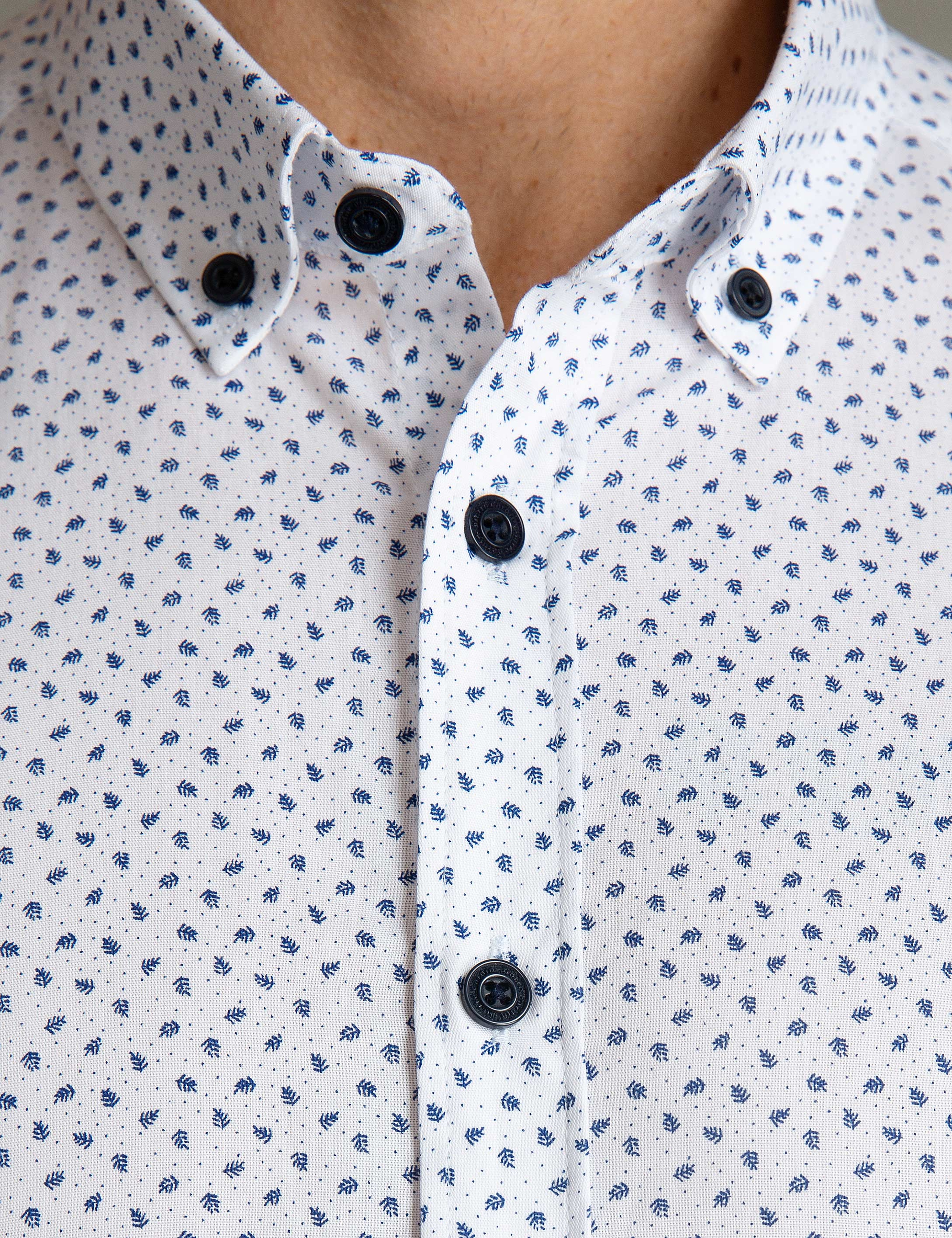 Beyaz Slim Fit Gömlek - Image 4