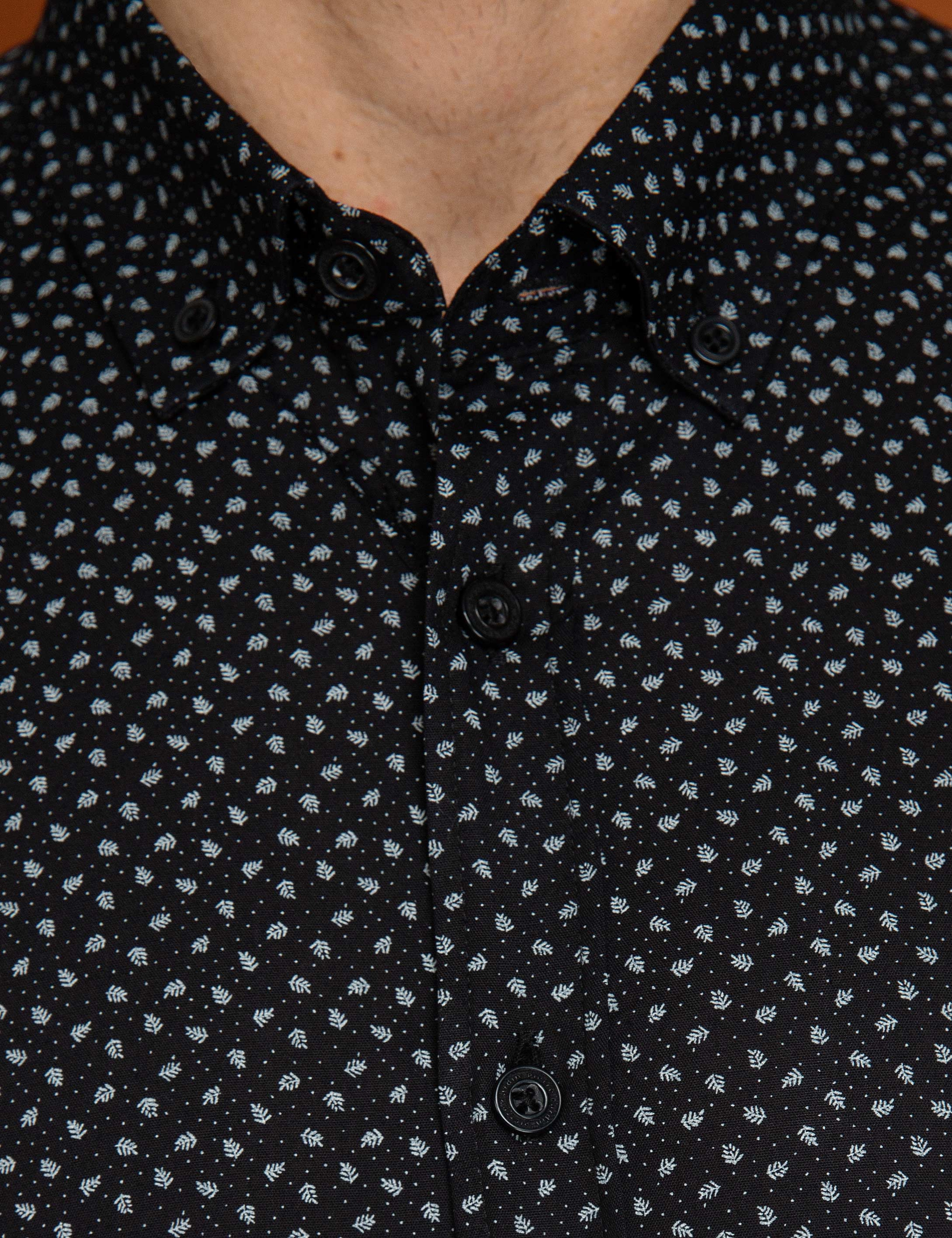 Siyah Slim Fit Gömlek - Image 4