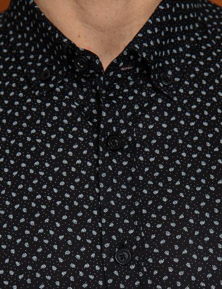 Siyah Slim Fit Gömlek - 50202424019