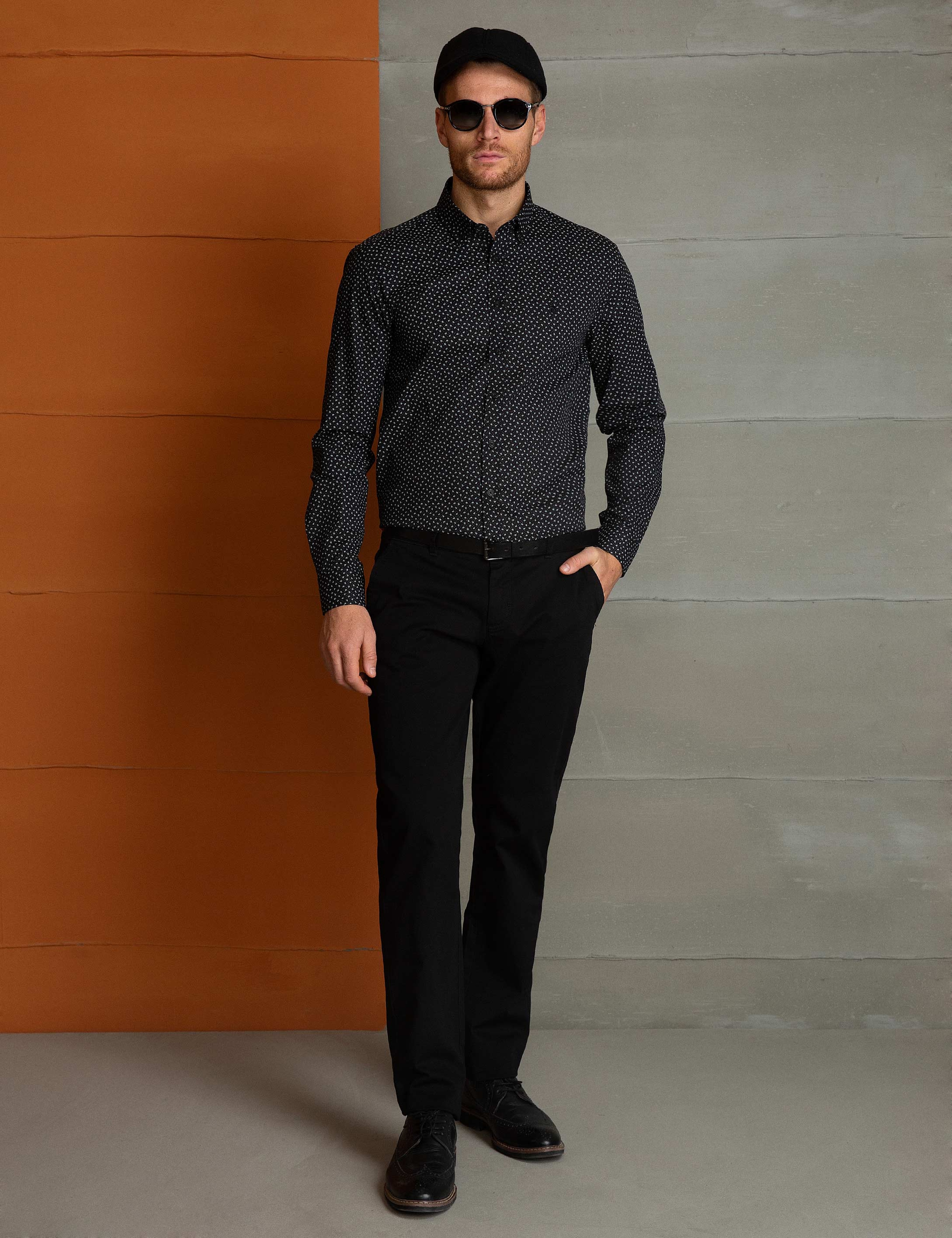 Siyah Slim Fit Gömlek - Image 1