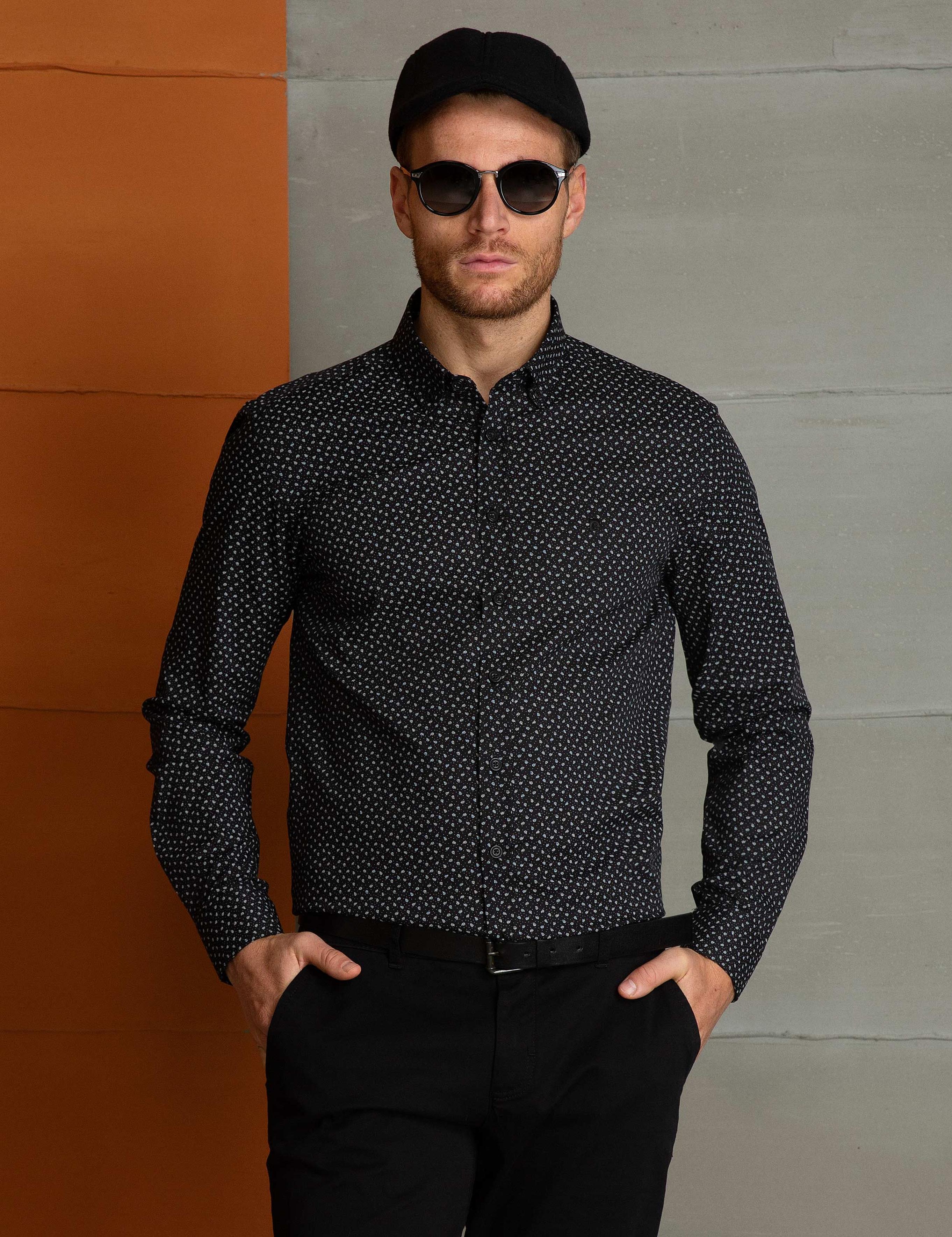 Siyah Slim Fit Gömlek