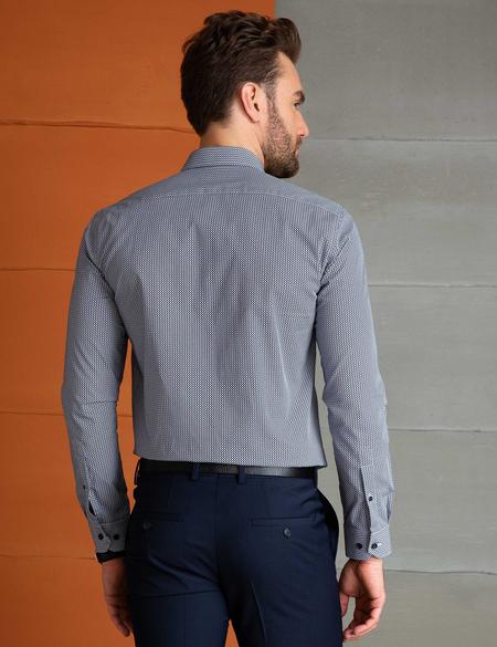 Lacivert Slim Fit Gömlek - 50202425021