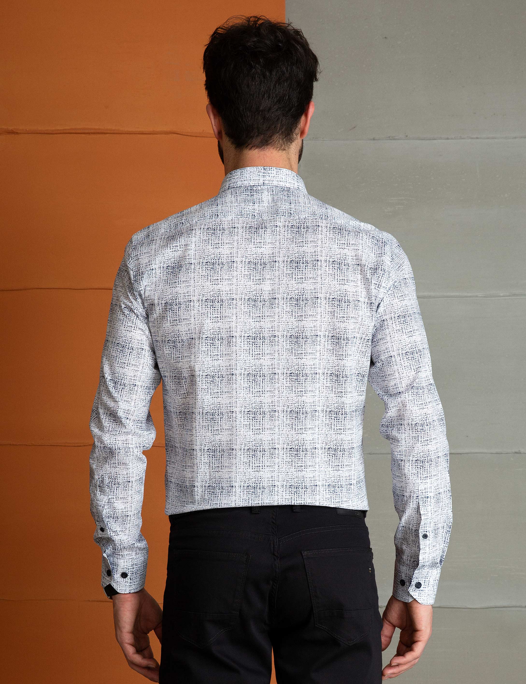 Beyaz Slim Fit Gömlek - Image 2