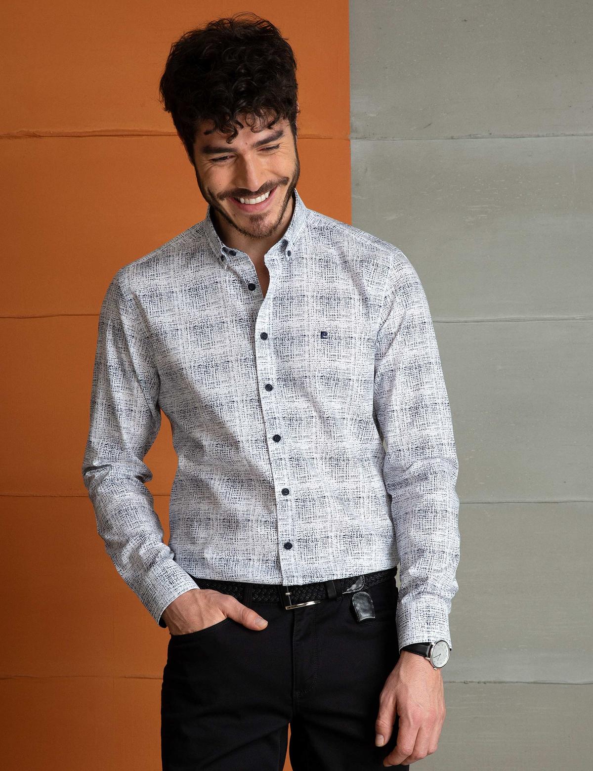 Beyaz Slim Fit Gömlek