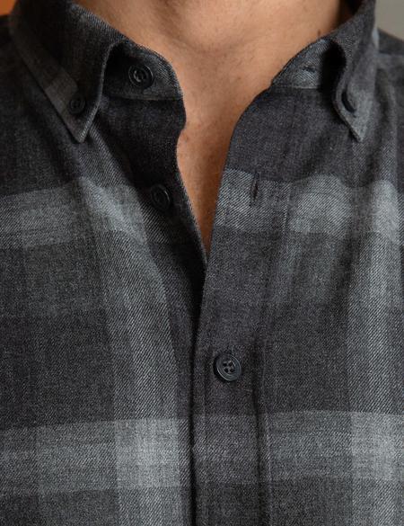 Antrasit Gri Slim Fit Gömlek - 50202438007