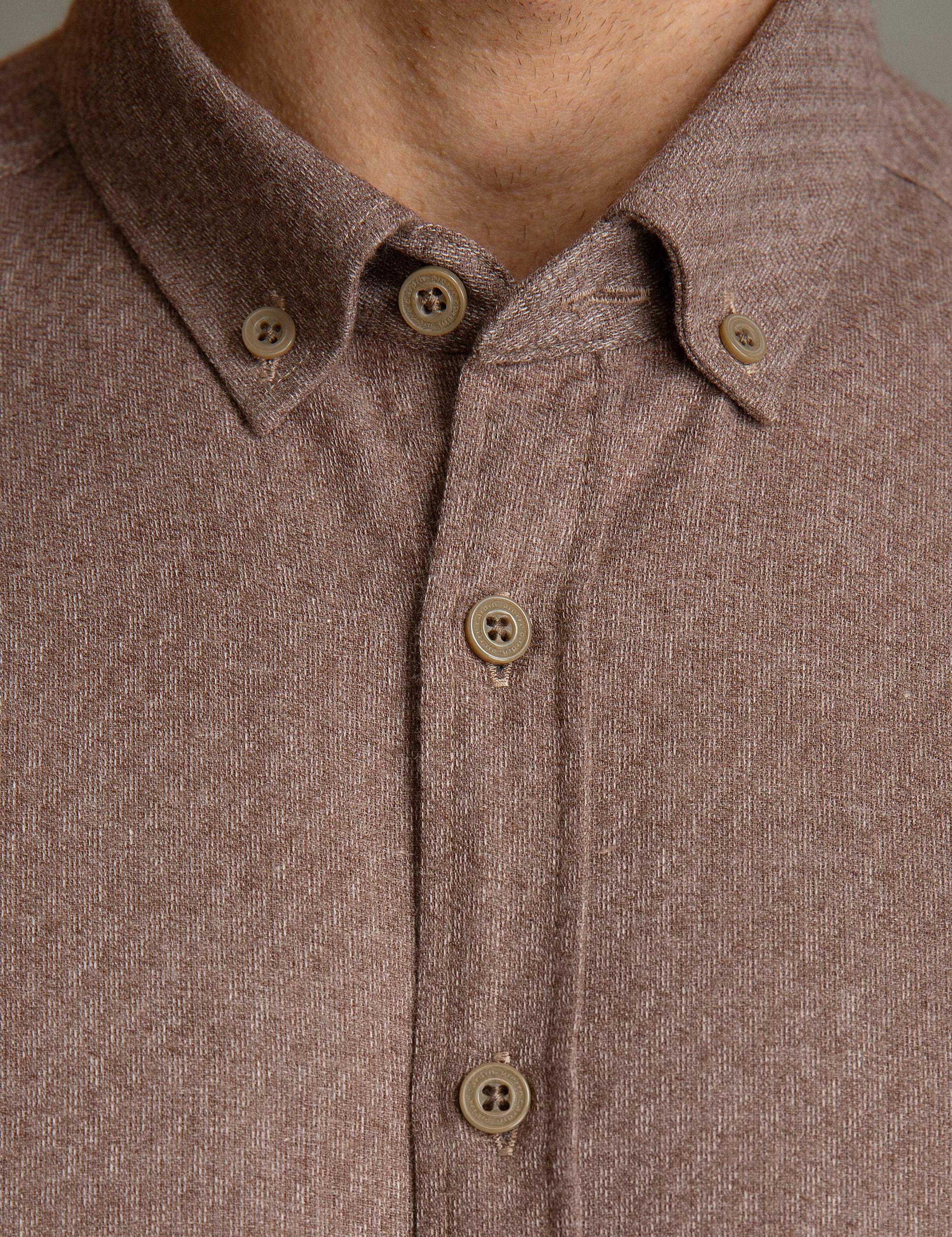 Bej Slim Fit Gömlek