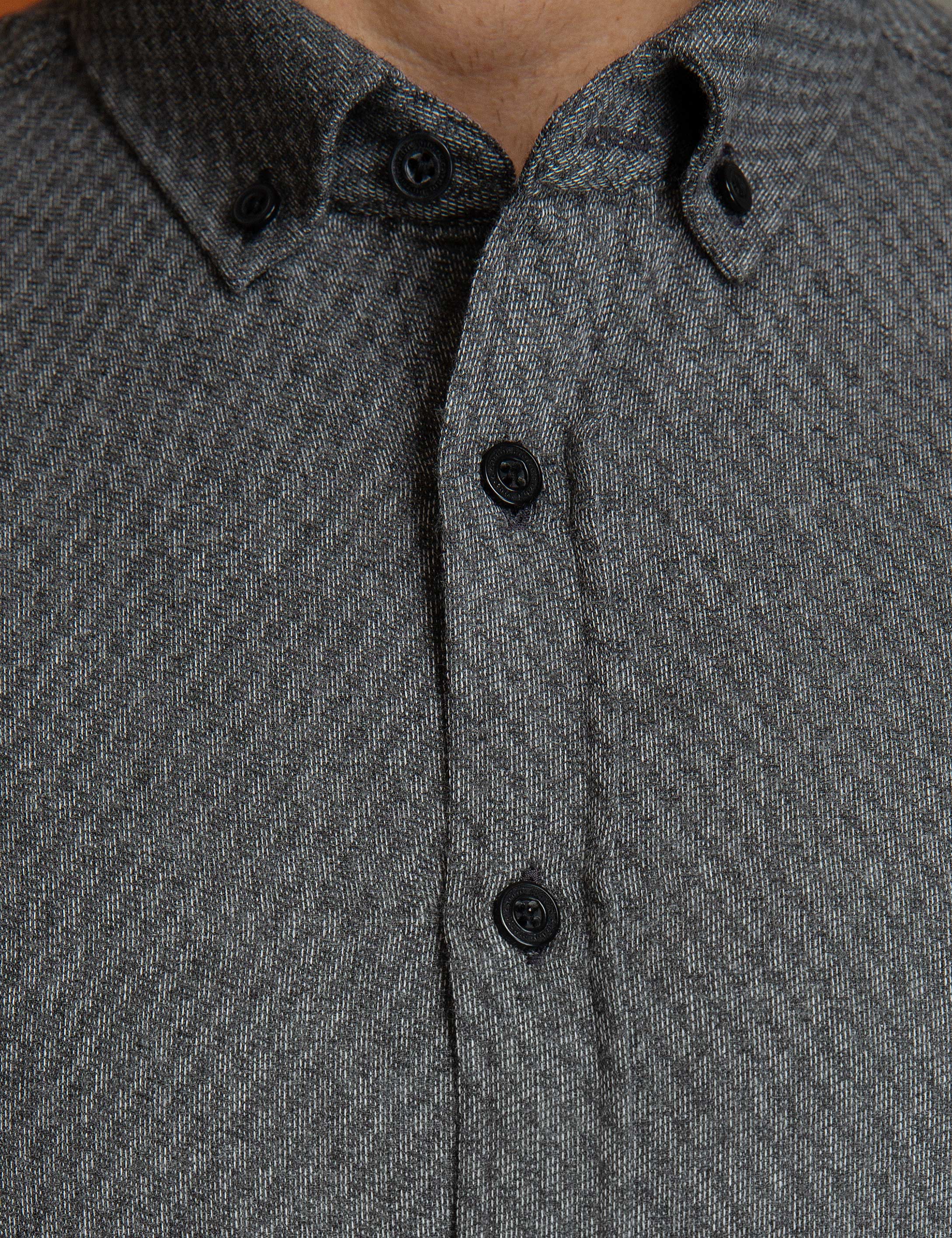 Gri Slim Fit Gömlek