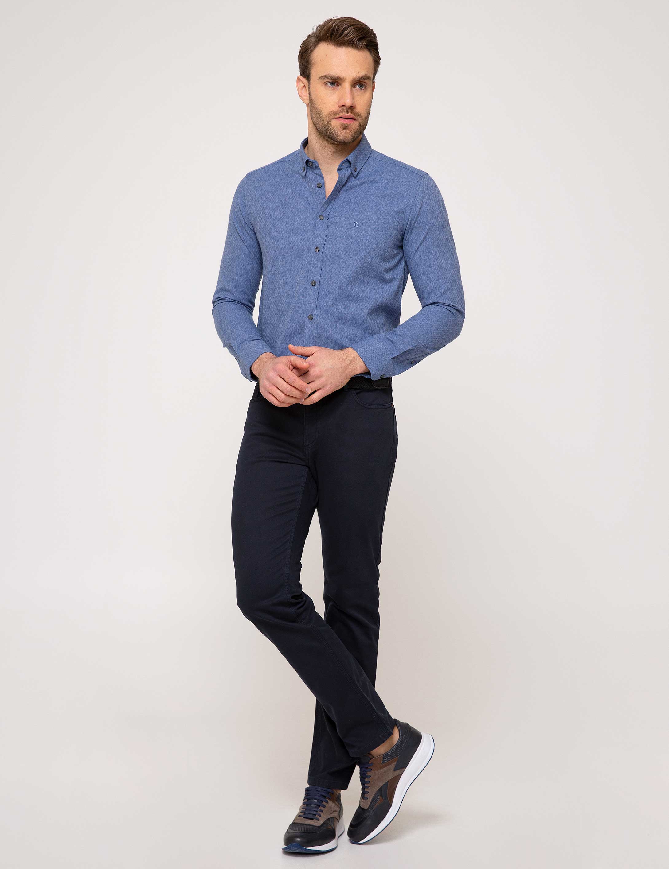 Mavi Slim Fit Gömlek