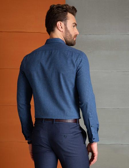 Lacivert Slim Fit Gömlek - 50202445014