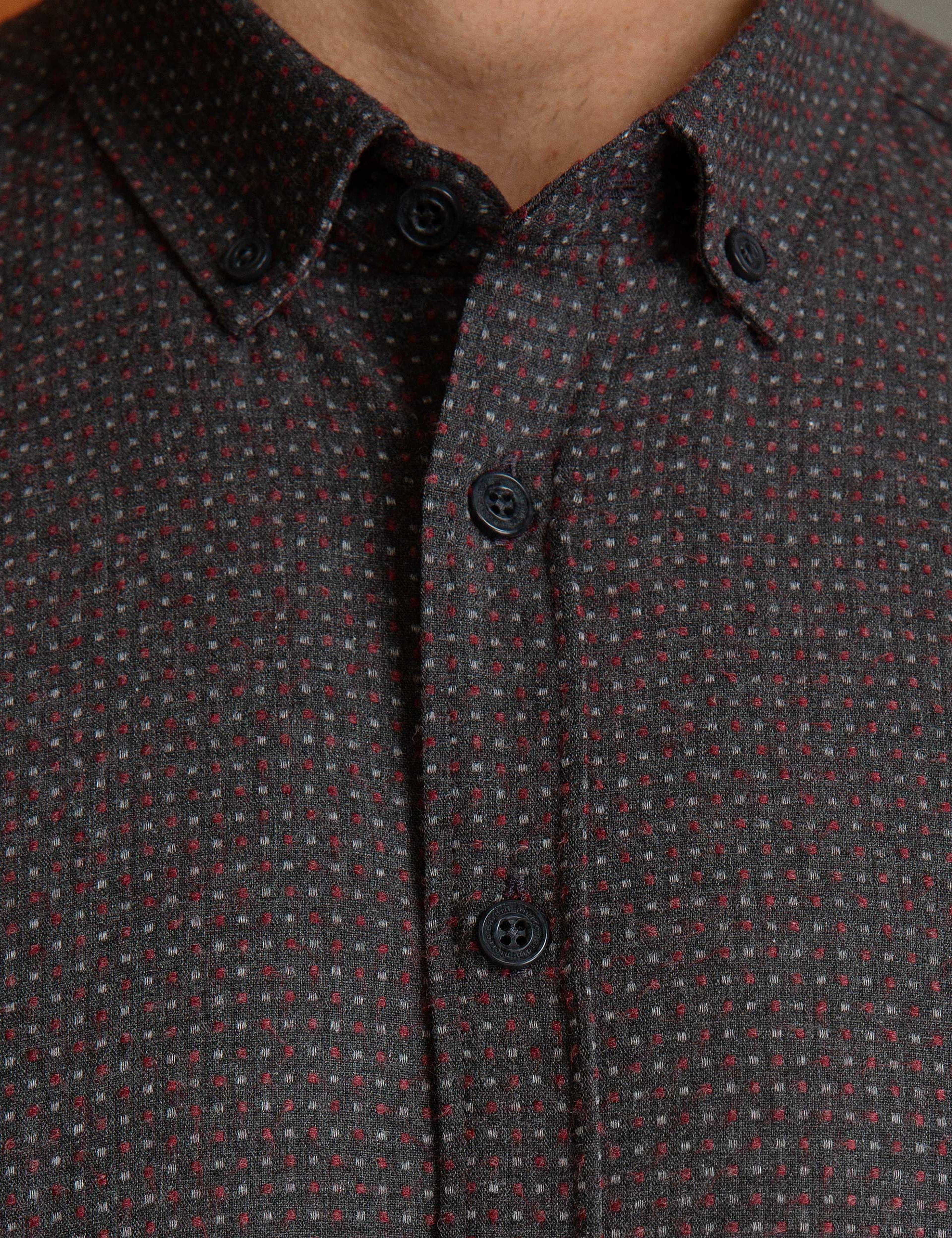 Kahverengi Slim Fit Gömlek - Image 4