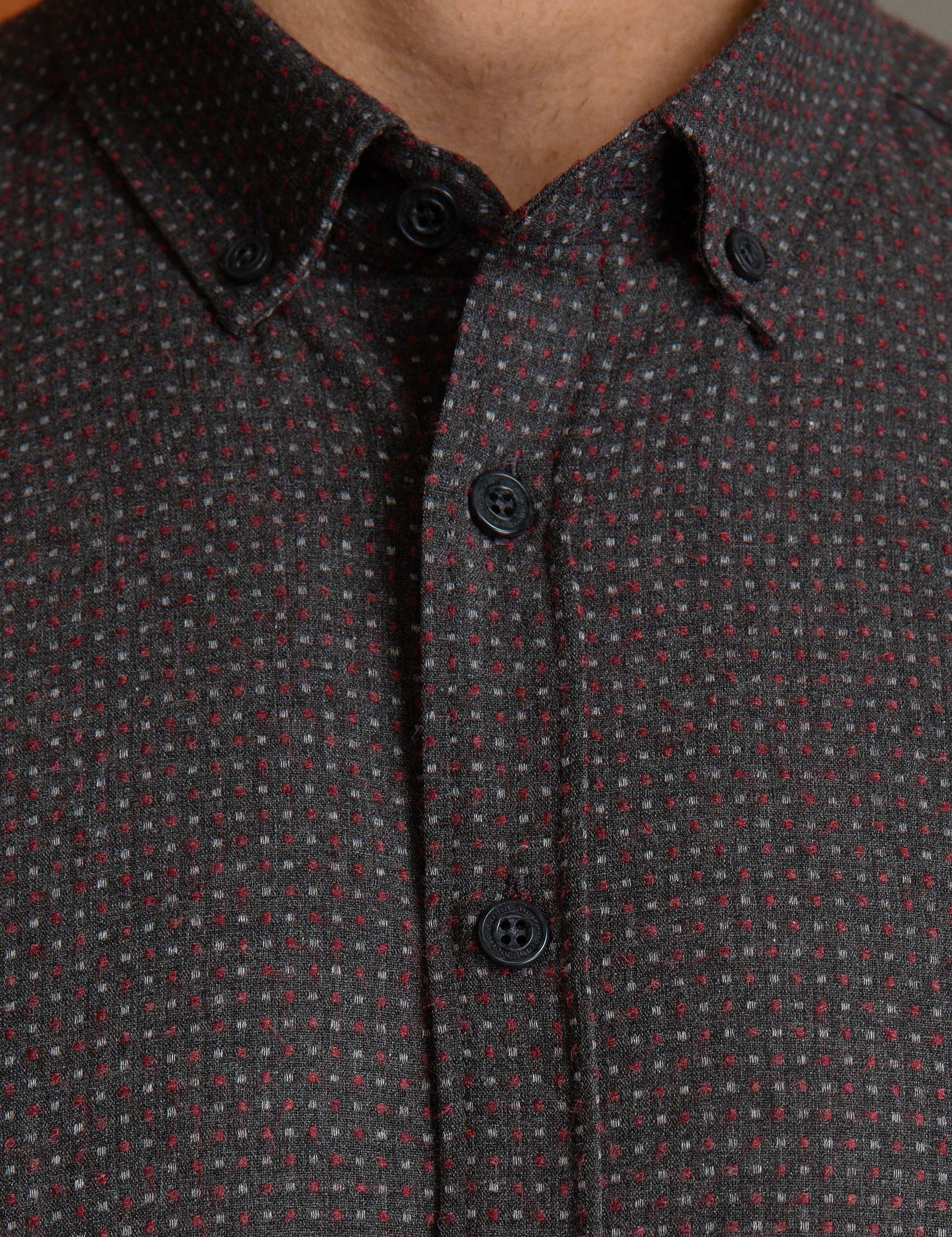 Kahverengi Slim Fit Gömlek