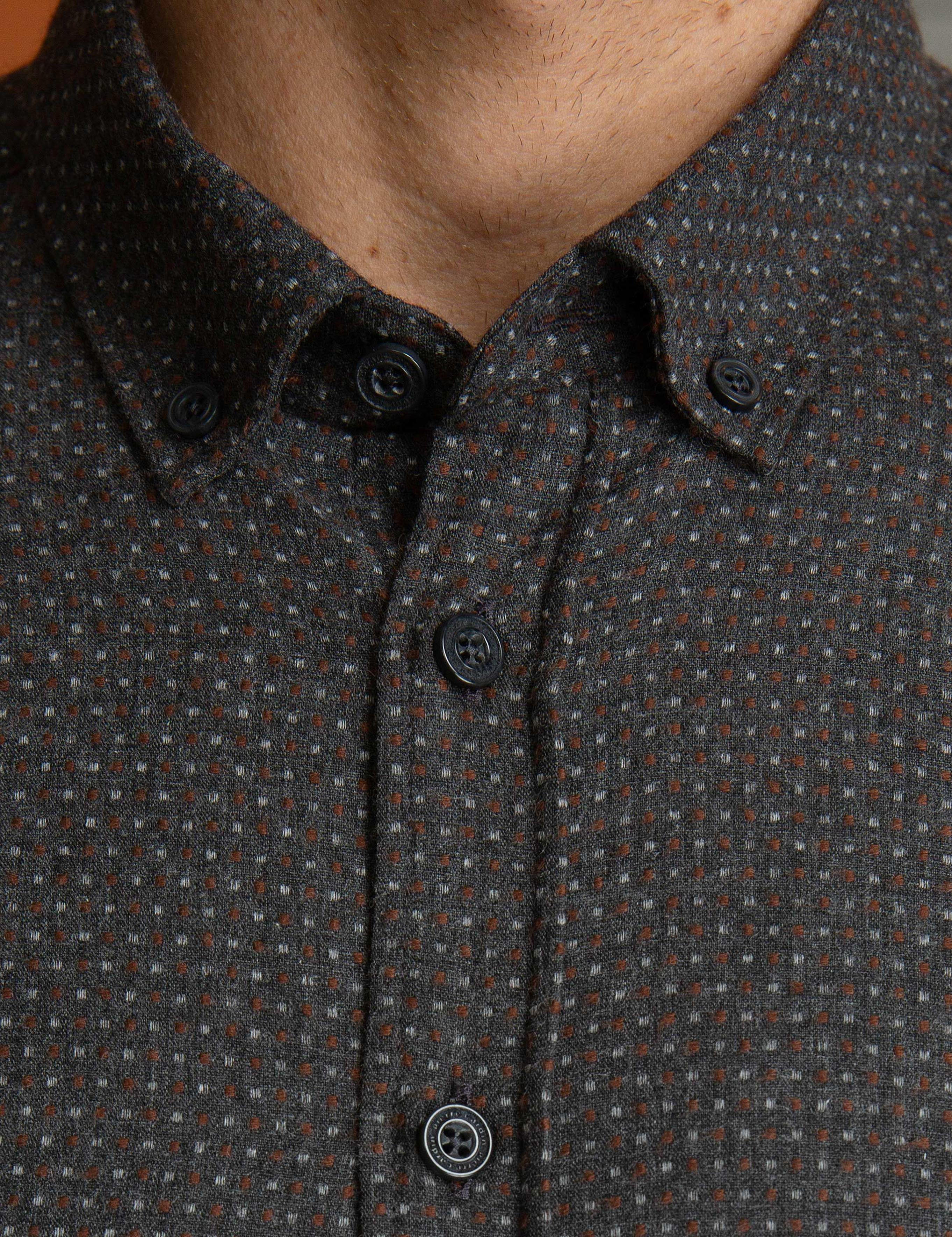 Kiremit Slim Fit Gömlek