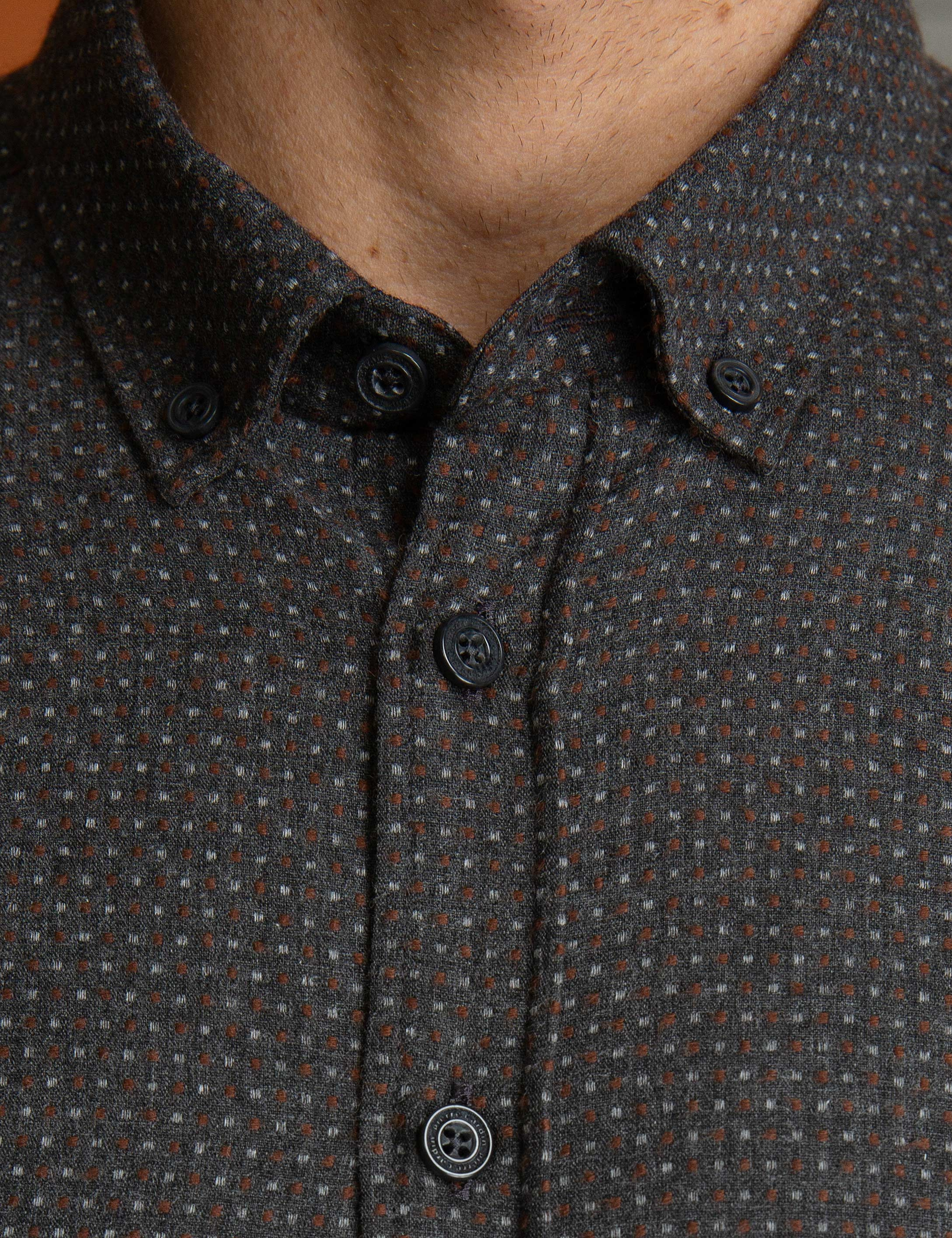 Kiremit Slim Fit Gömlek