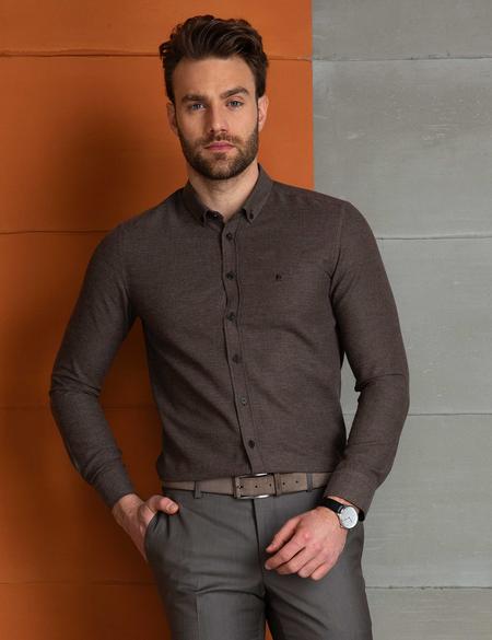 Haki Slim Fit Gömlek - 50202447001