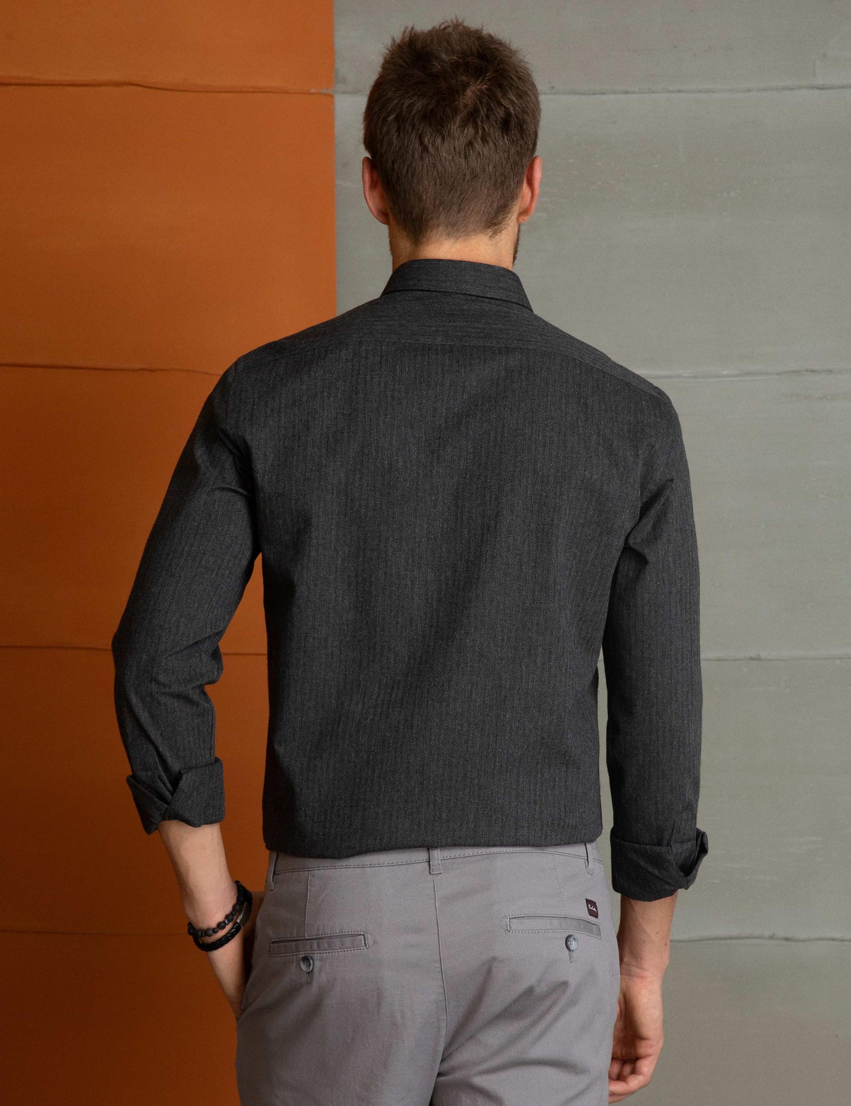 Siyah Slim Fit Gömlek