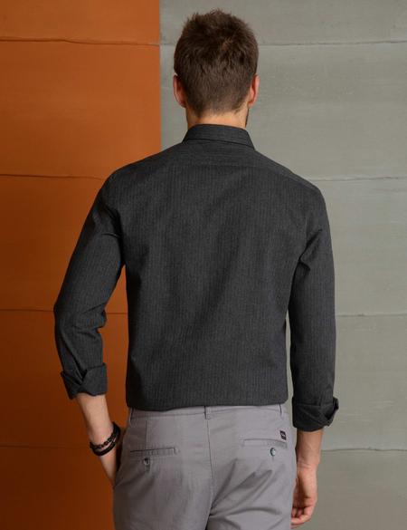 Siyah Slim Fit Gömlek - 50202448001