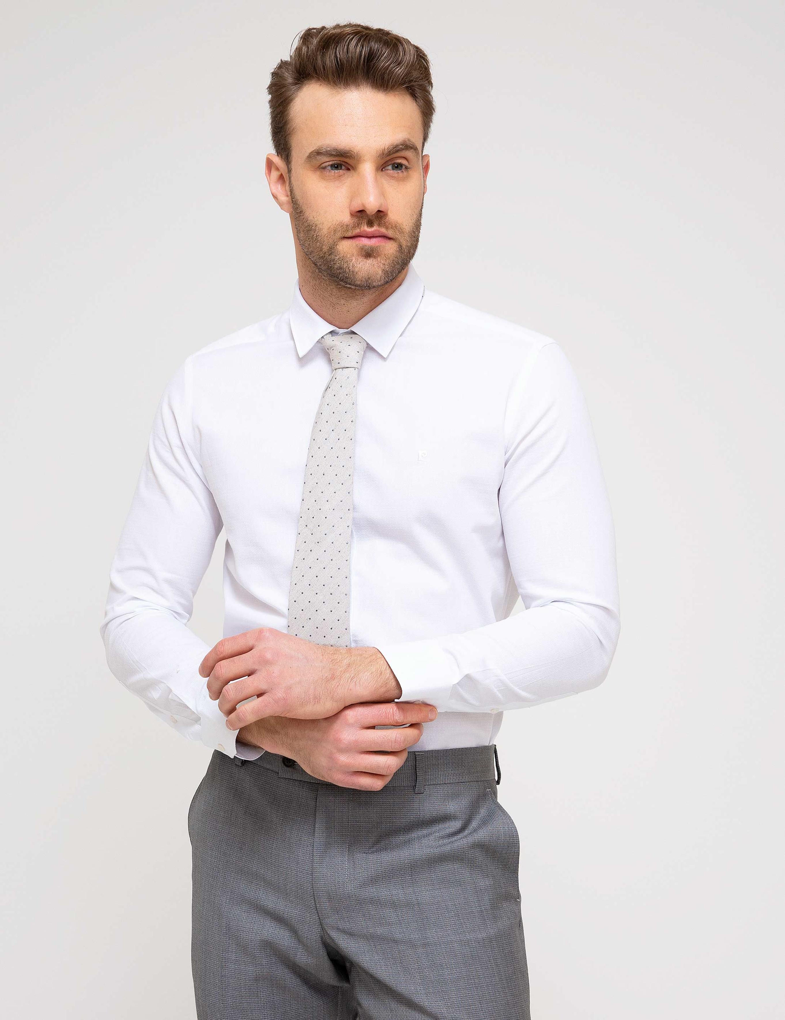 Beyaz Slim Fit Gömlek