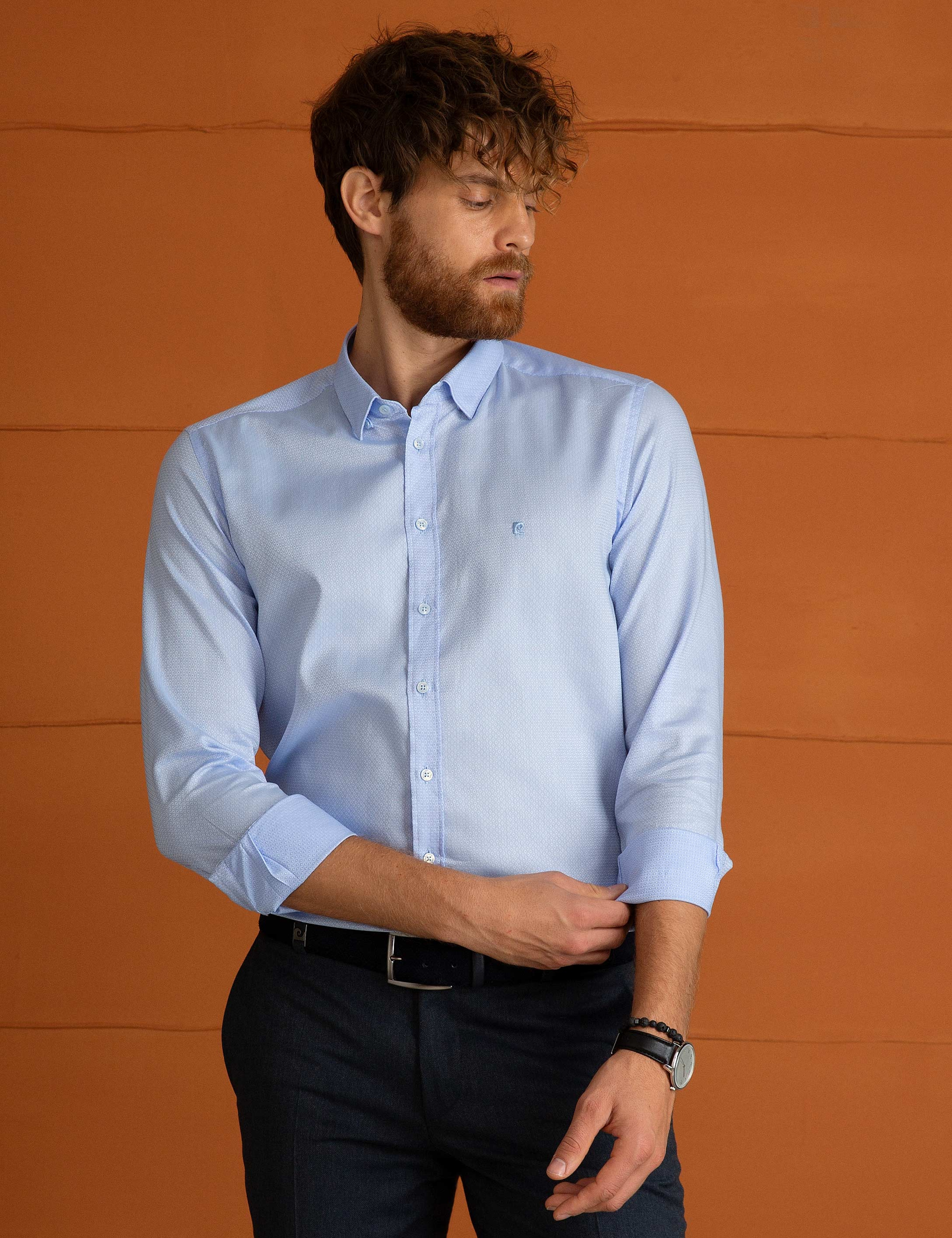 Mavi Slim Fit Gömlek