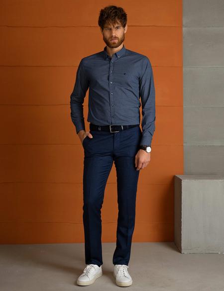 Lacivert Slim Fit Gömlek - 50205312001