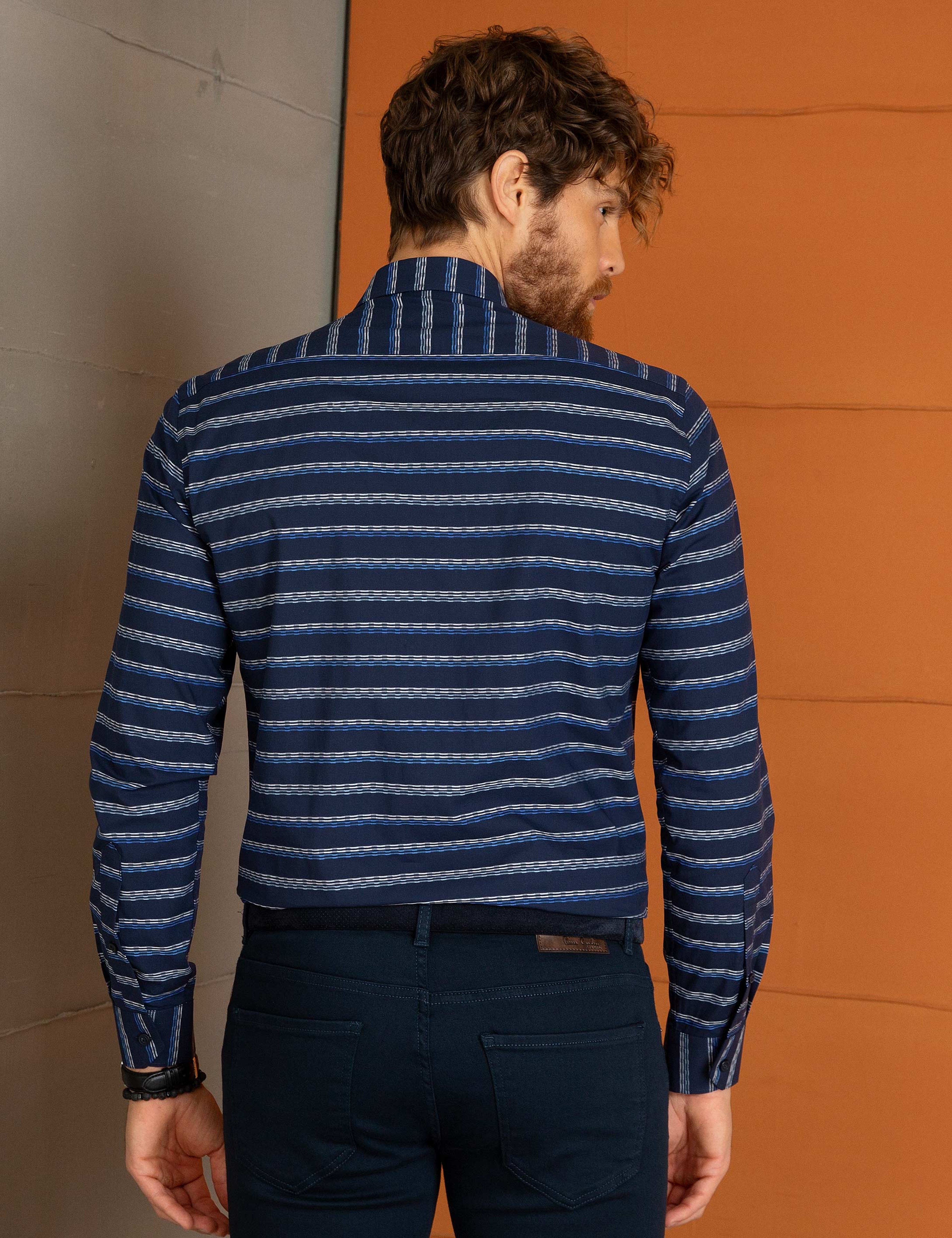 Mavi Slim Fit Gömlek