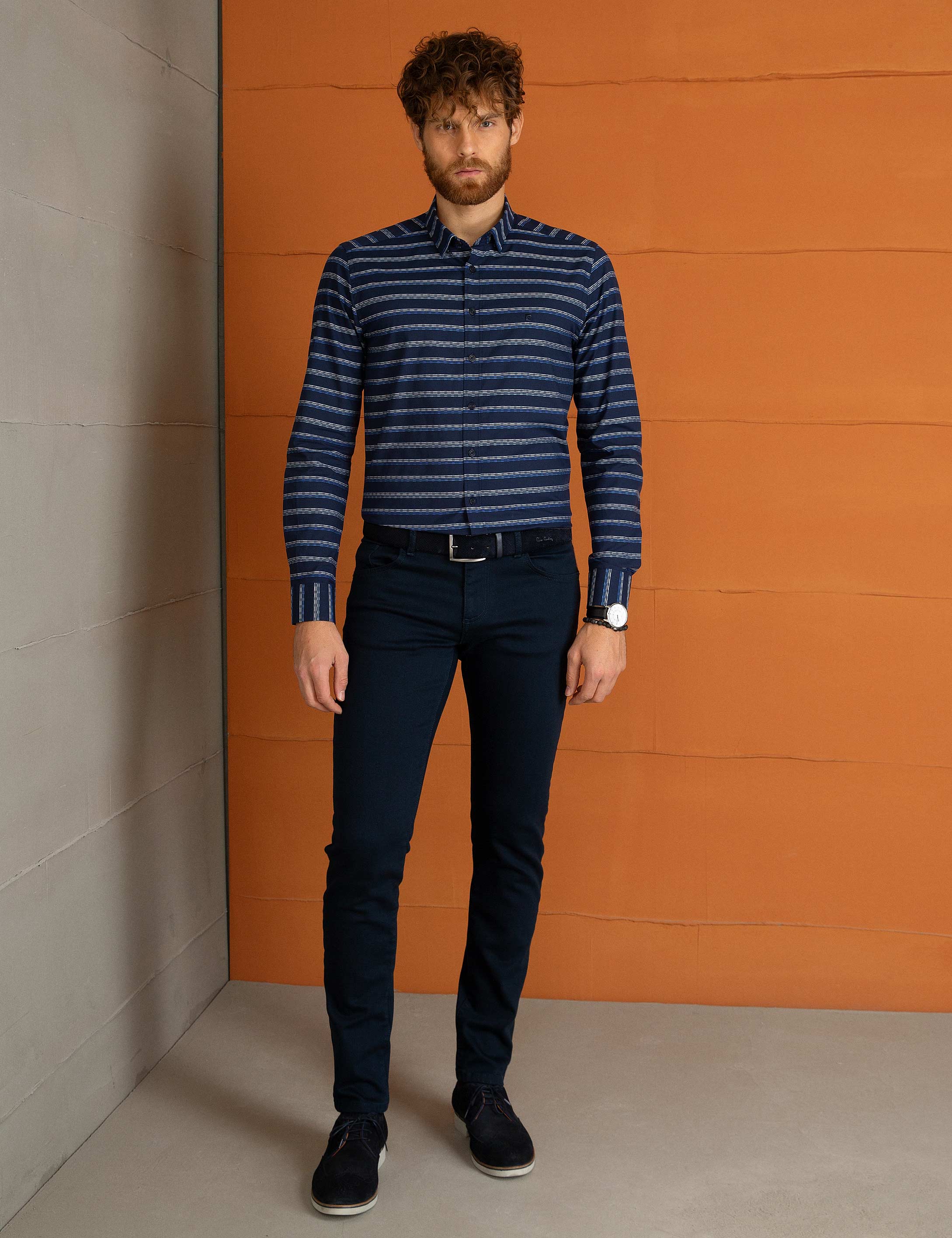 Mavi Slim Fit Gömlek