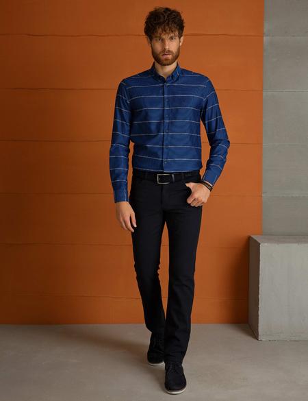 Lacivert Slim Fit Gömlek - 50205321007