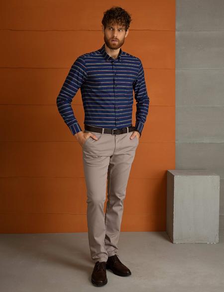 Lacivert Slim Fit Gömlek - 50205322017
