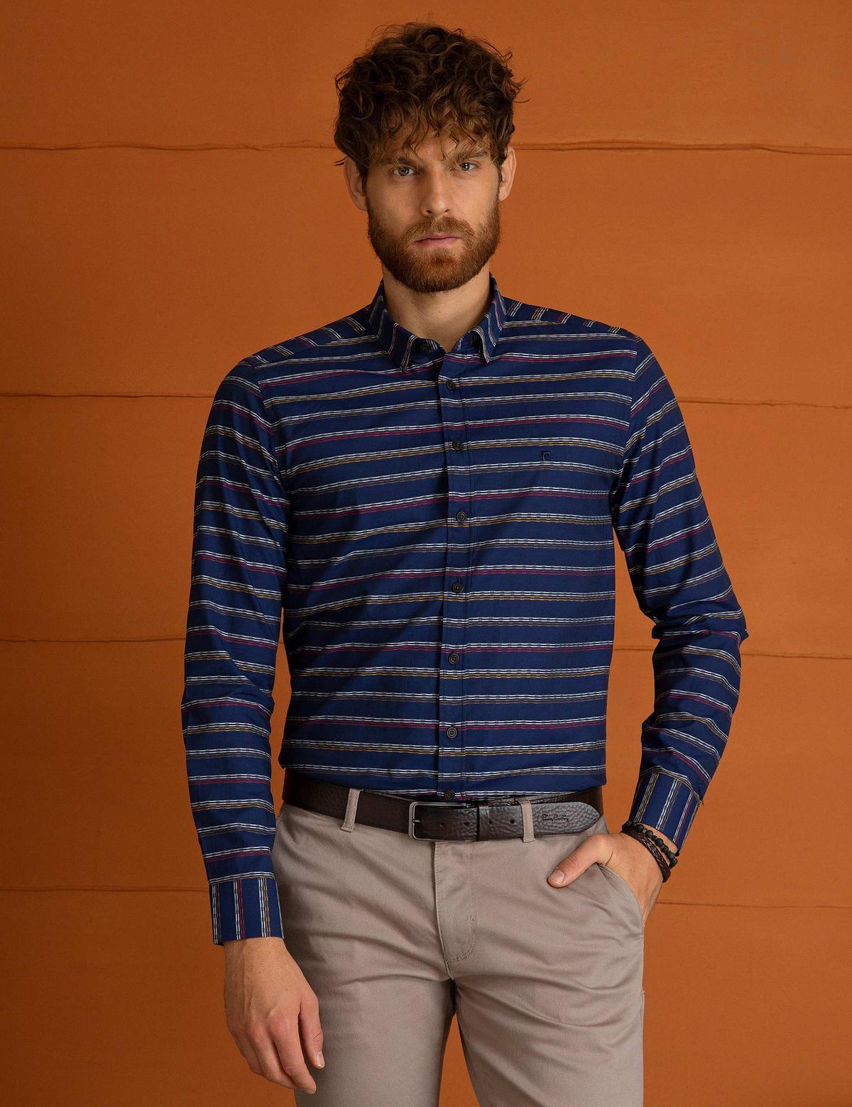 Lacivert Slim Fit Gömlek - 50205322017