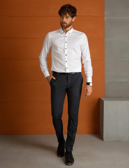 Slim Beyaz Gömlek - 50205324016