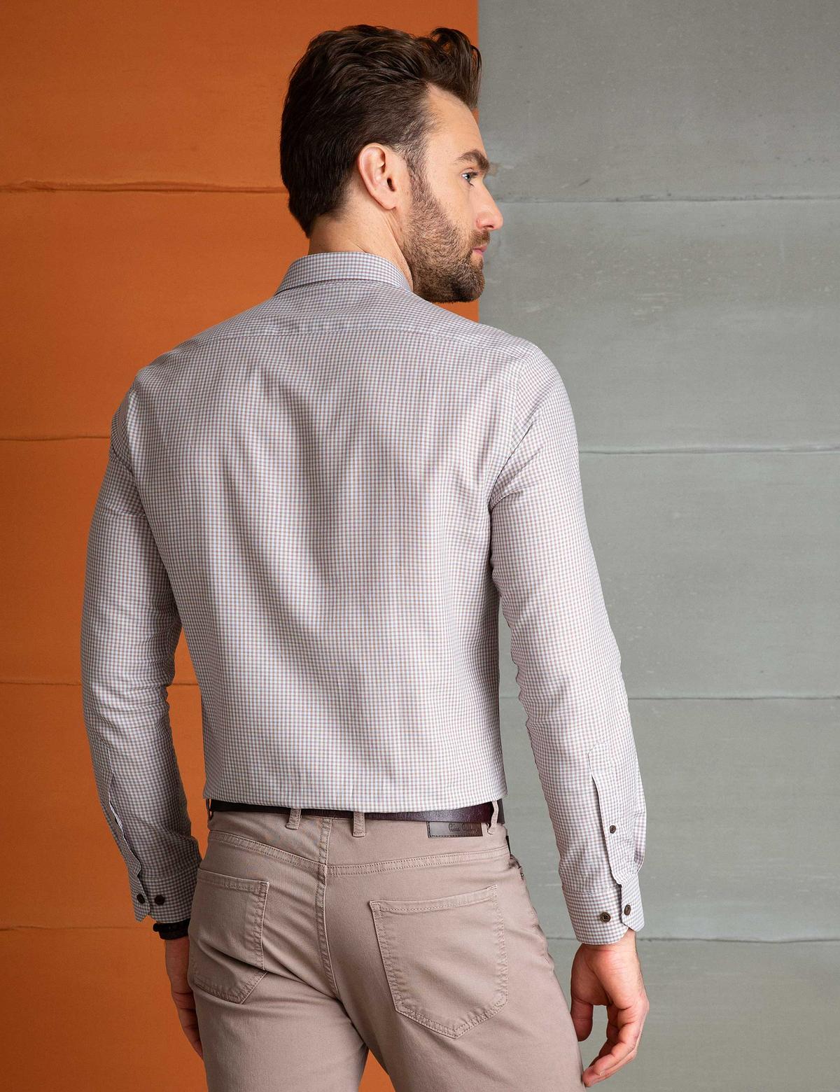 Slim Bej Gömlek - 50207055018