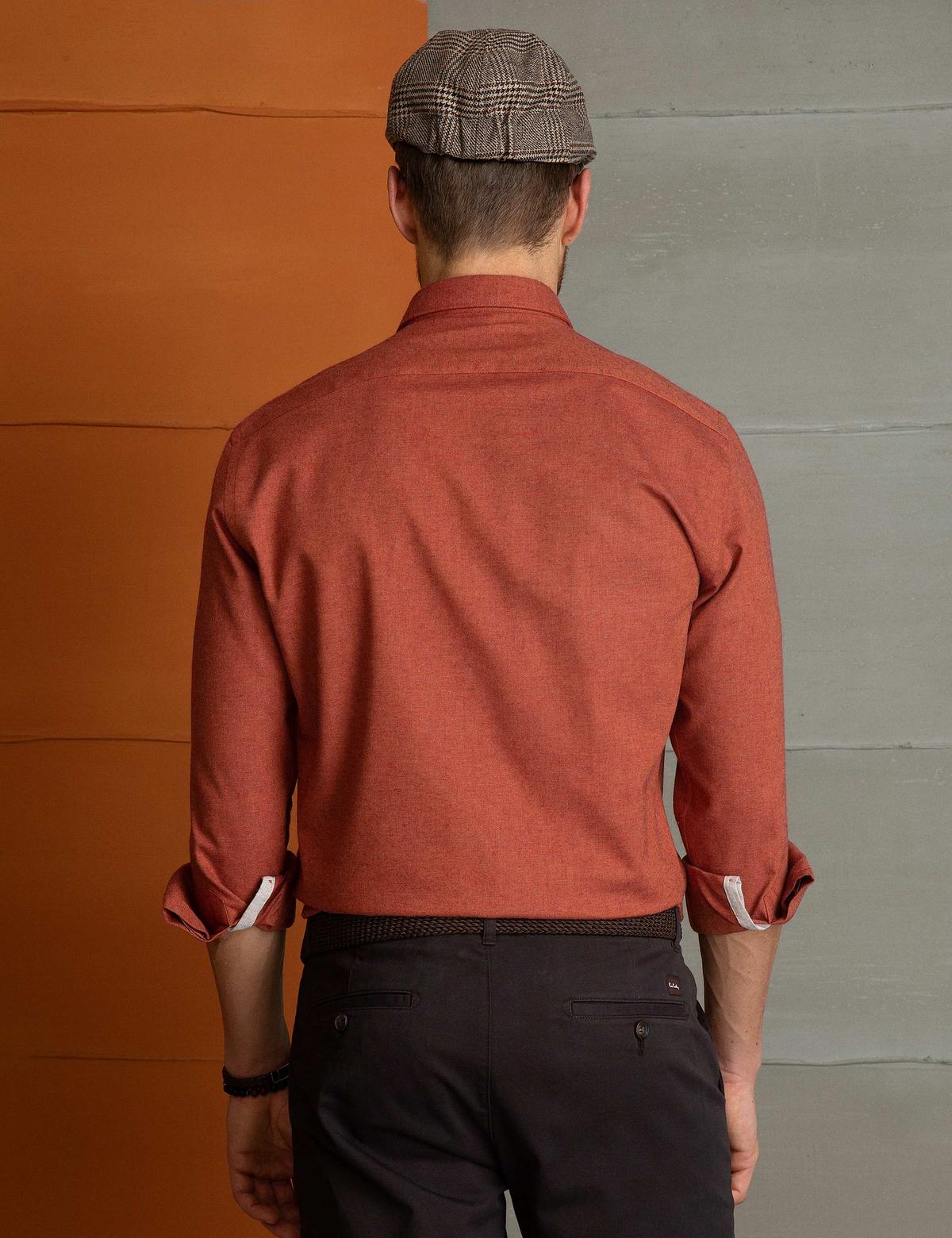 Turuncu Regular Fit Gömlek - 50194545023