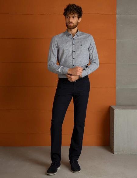 Petrol Slim Fit Uzun Kollu Gömlek - 50194974010