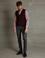 Bordo Slim Fit Triko Yelek