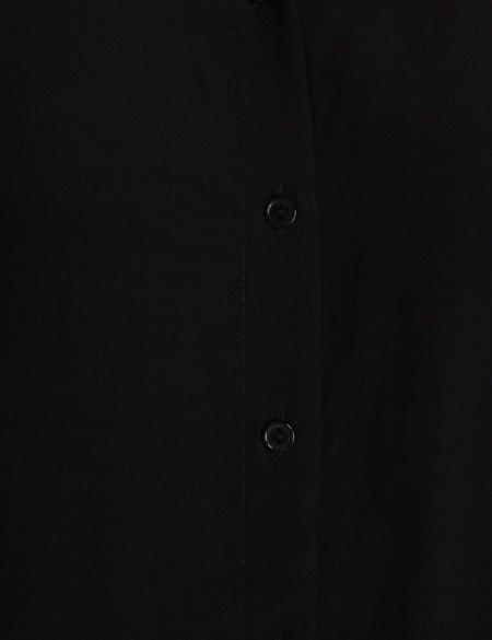 Siyah Dokuma Gömlek - 50197226043