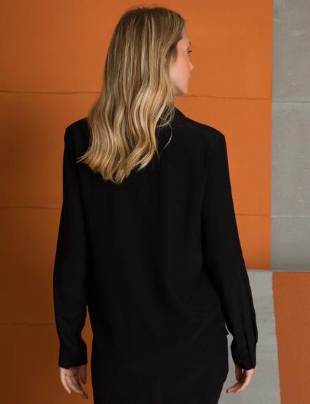 Siyah Dokuma Gömlek - 50197226043