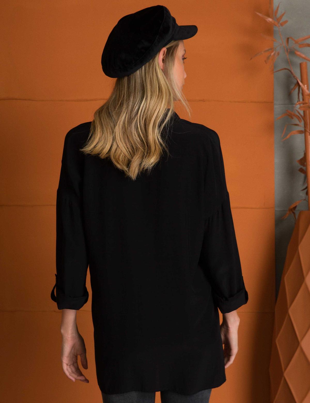 Siyah Comfort Fit Uzun Kollu Gömlek - 50197267038