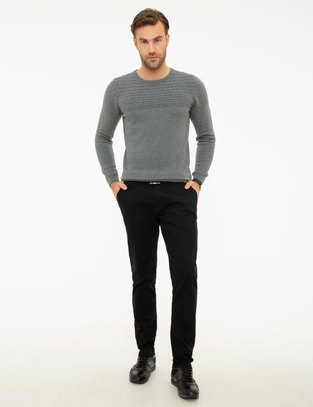 Siyah Slim Fit Chino Pantolon - 50224093087
