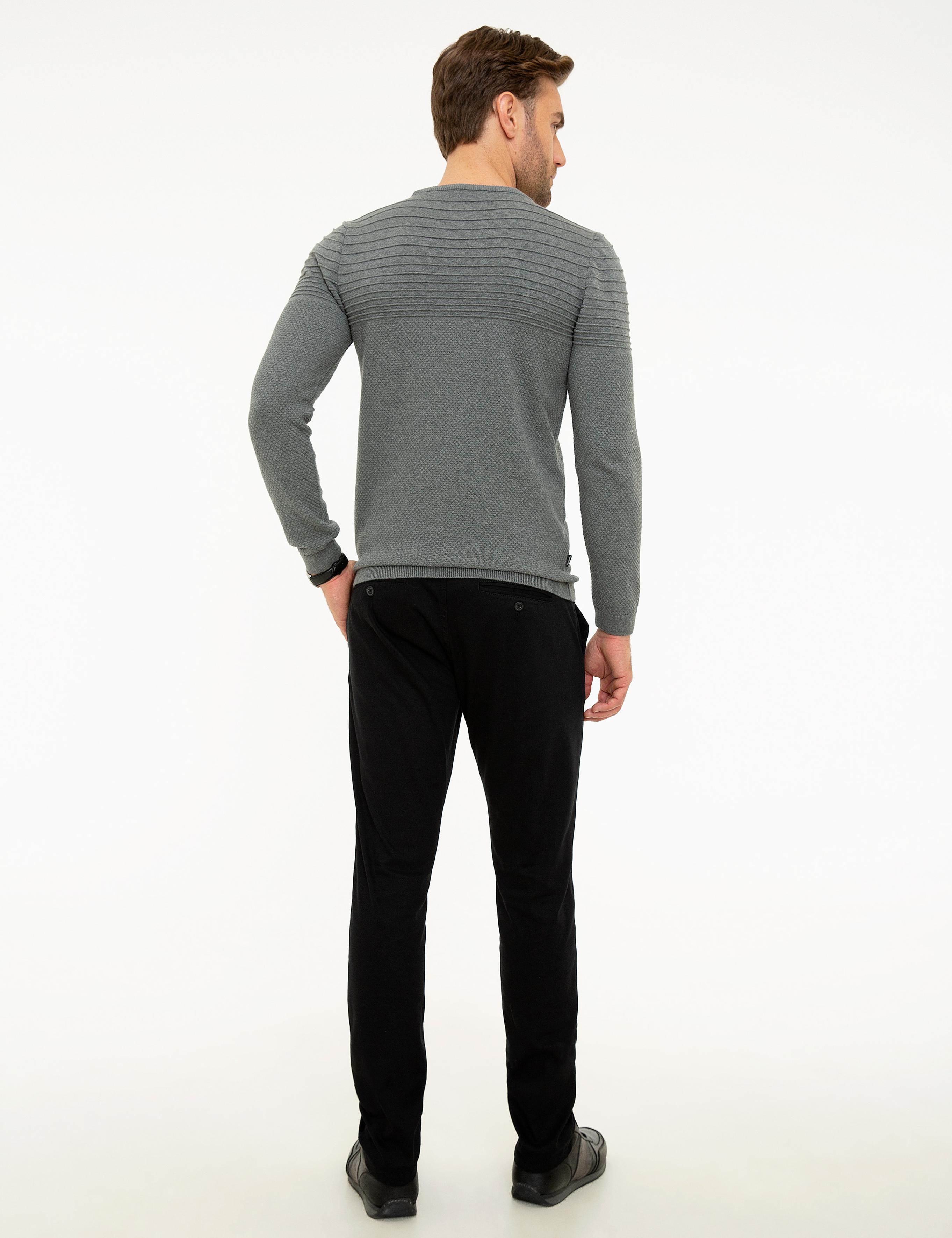 Siyah Slim Fit Chino Pantolon