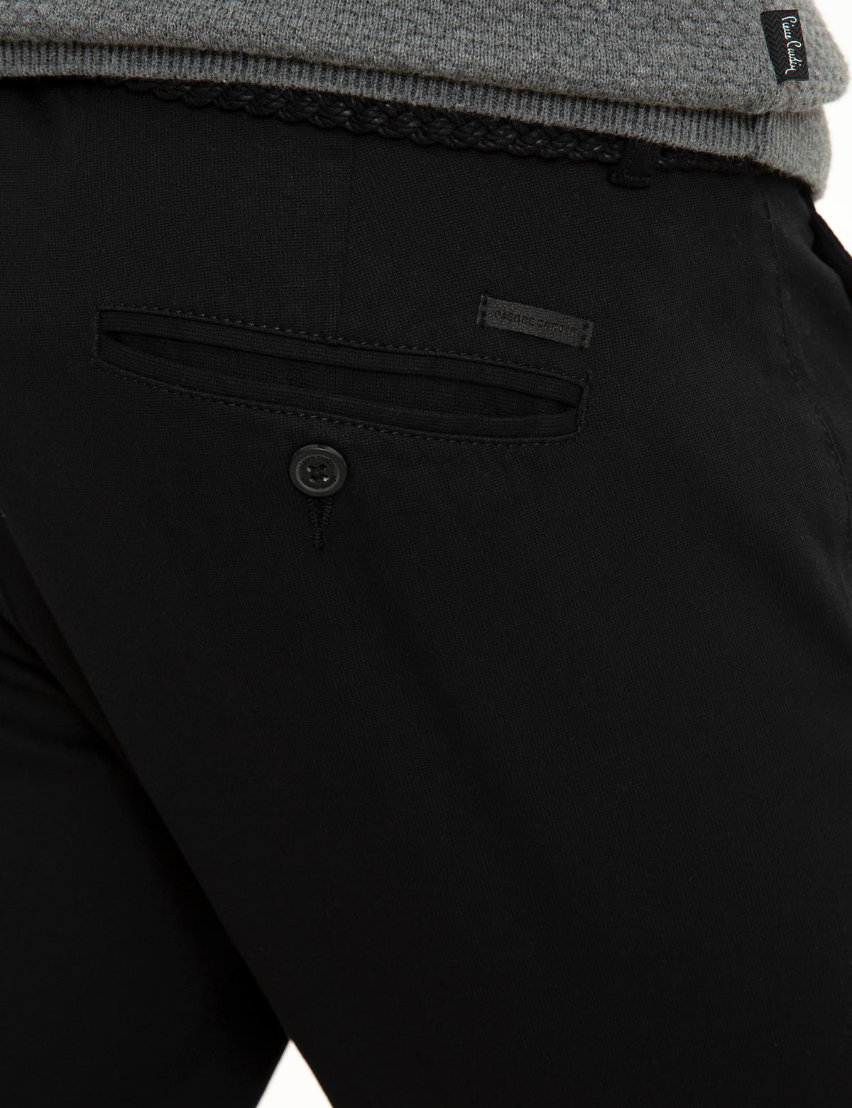 Siyah Slim Fit Chino Pantolon - 50224093087