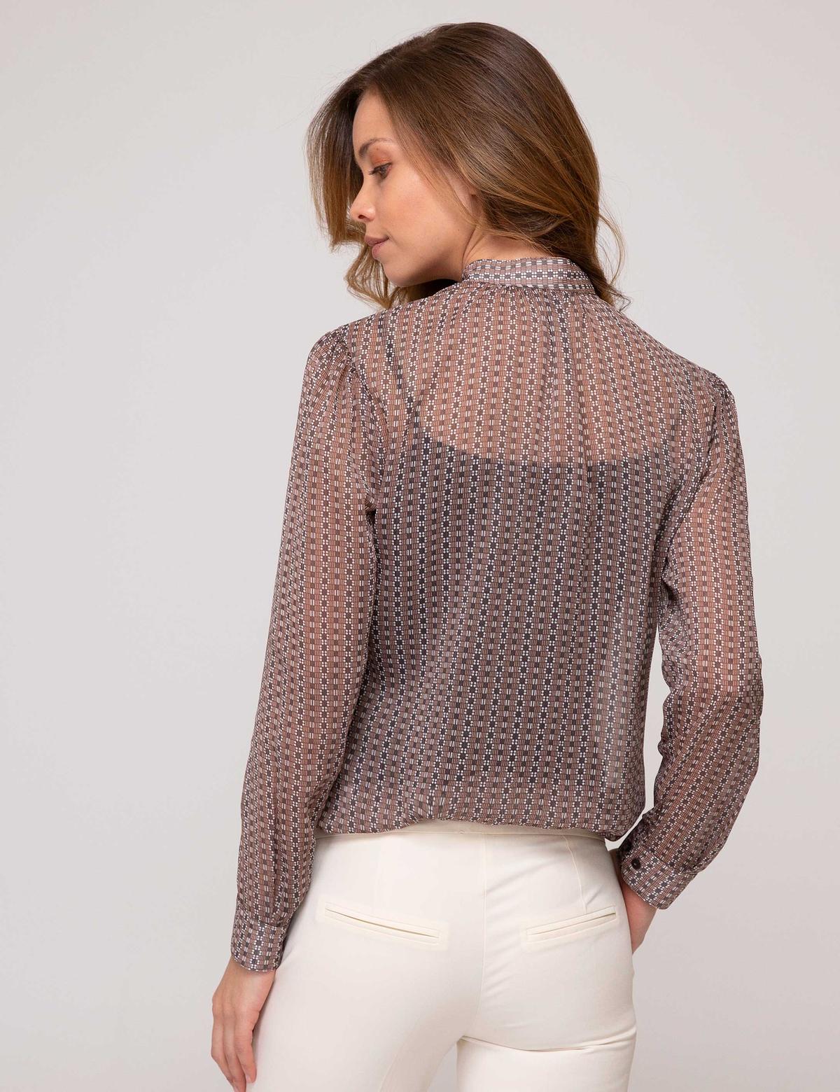 Kahverengi Regular Fit Uzun Kollu Gömlek - 50197191033