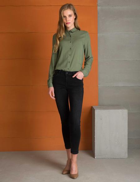 Haki Comfort Dokuma Gömlek - 50197267070