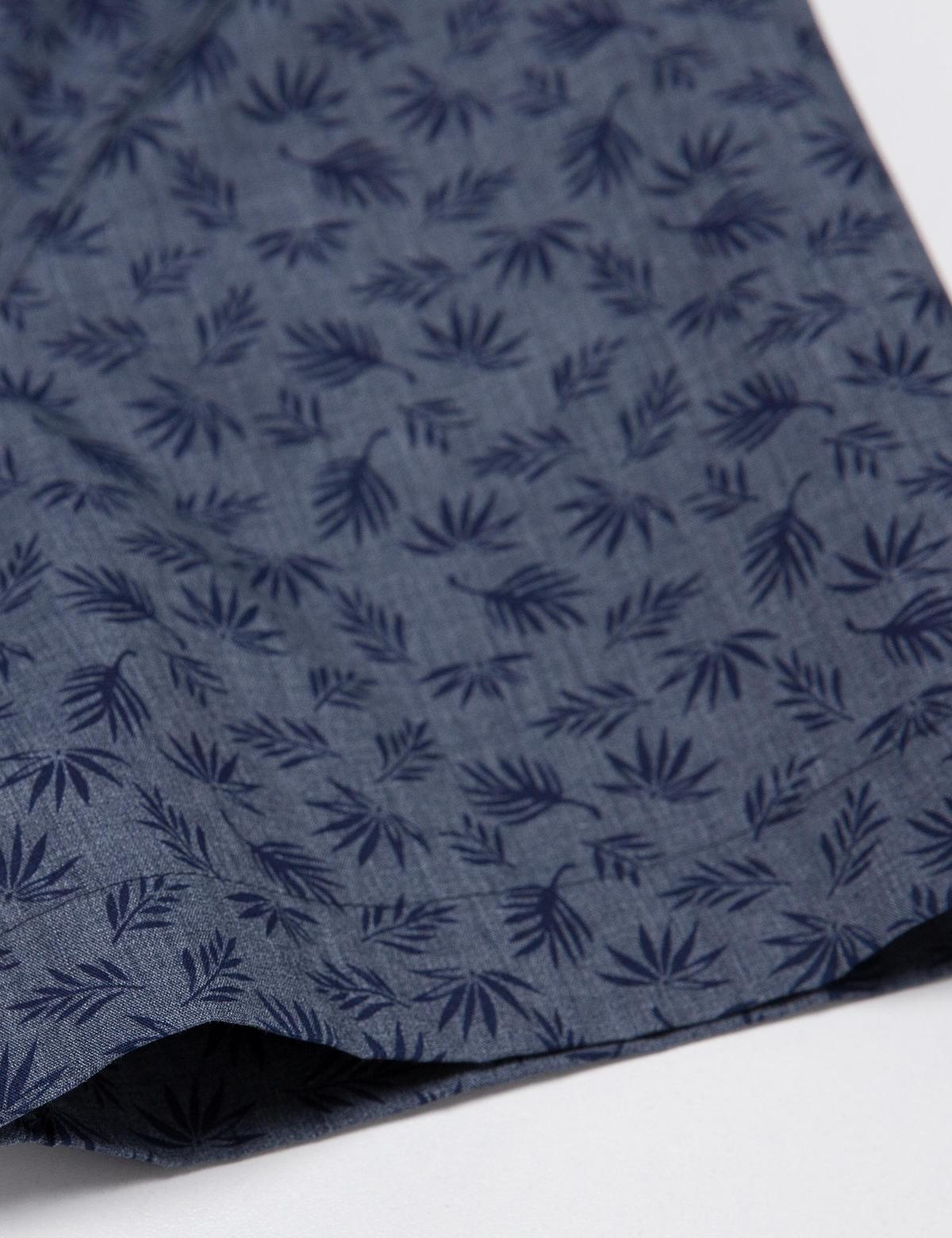 Antrasit Regular Fit Kısakol Gömlek - 50187446015