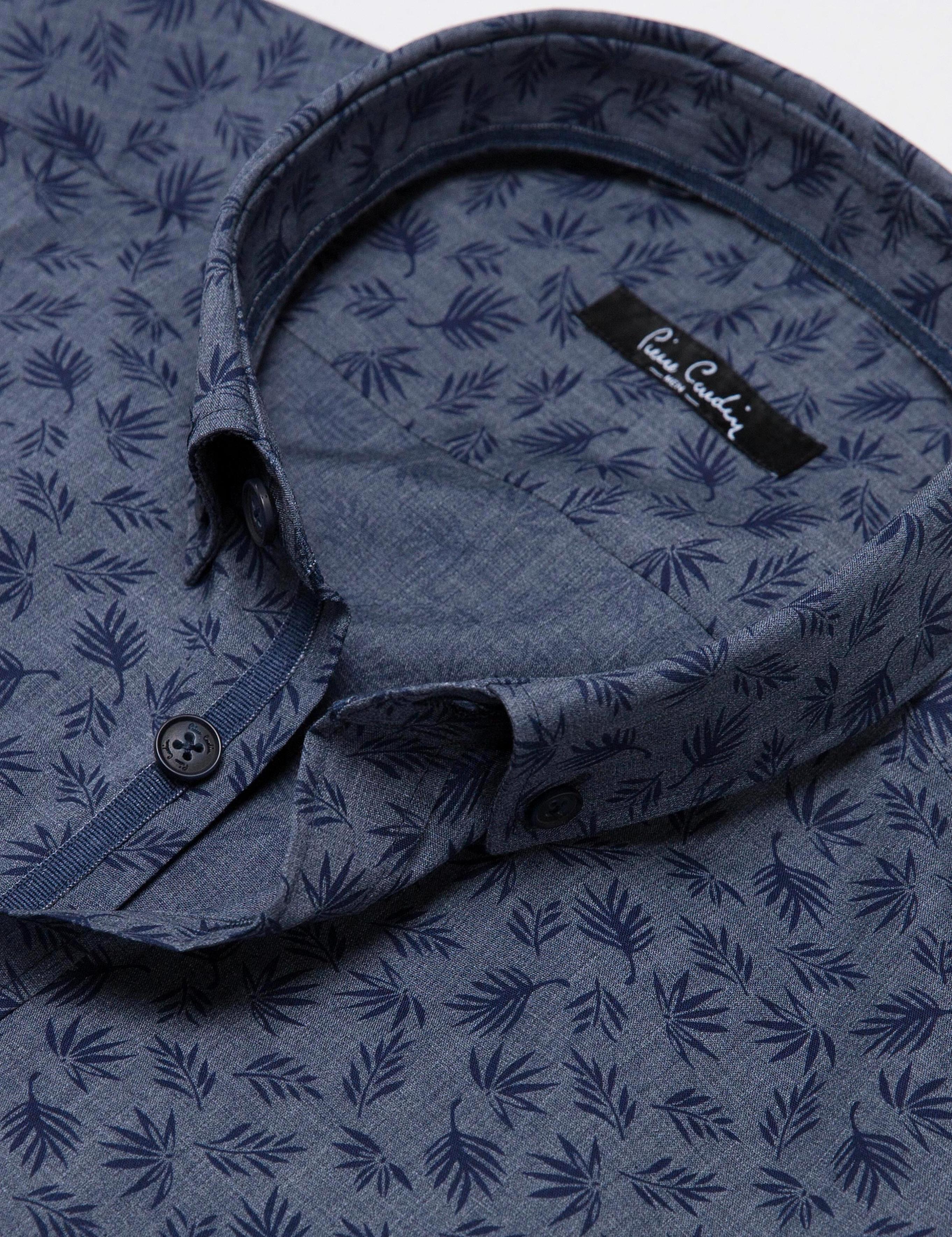 Antrasit Regular Fit Kısakol Gömlek