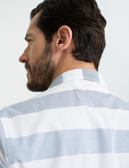 Mavi Slim Fit Kısa Kollu Gömlek - 50187592001