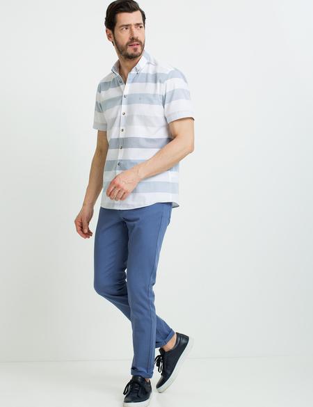 Mavi Slim Fit Kısa Kollu Gömlek - 50187592001