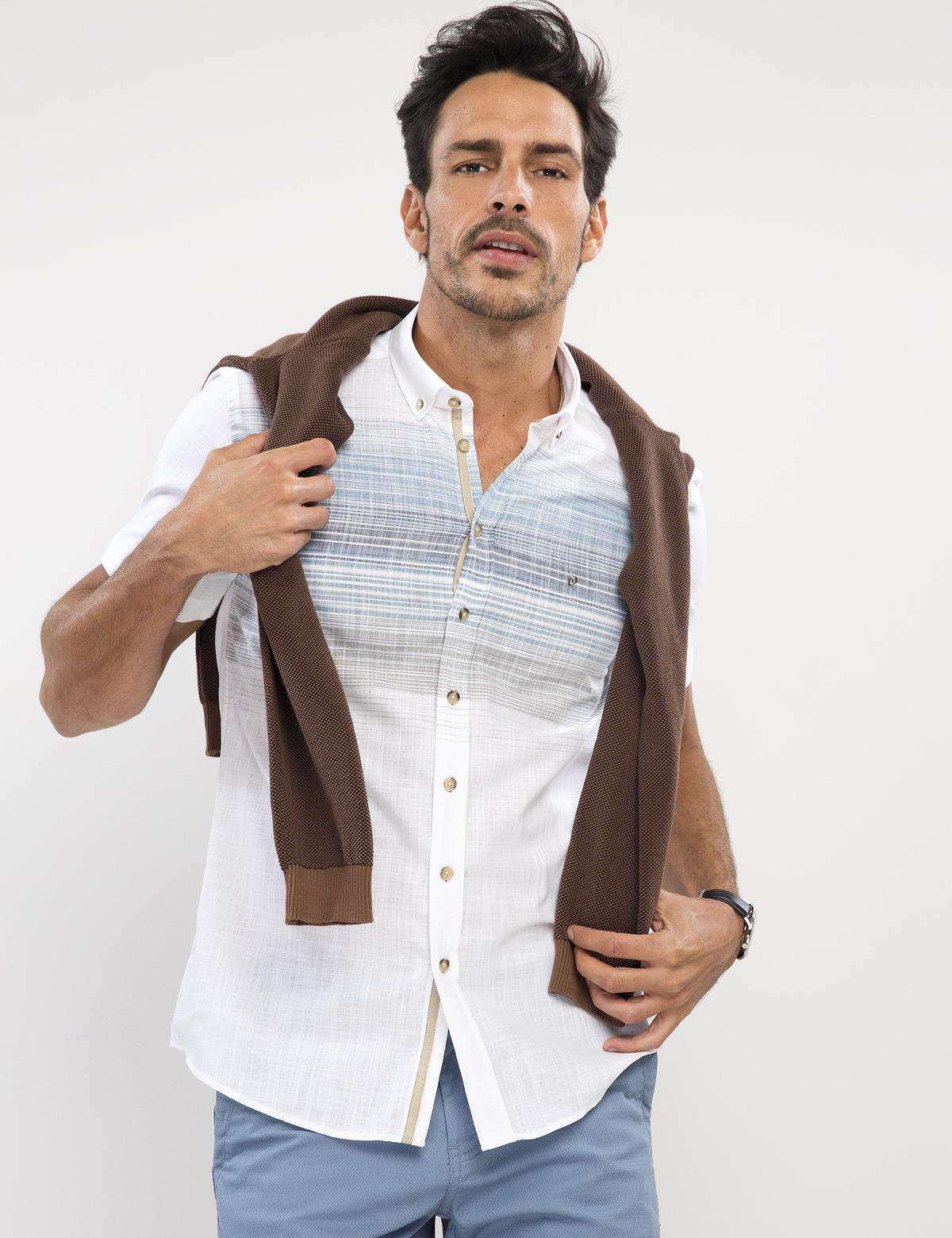 Slim Mavi Gömlek - 50188496028