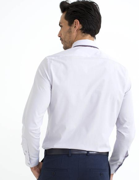 Gri Slim Fit Basic Gömlek - 50189517037